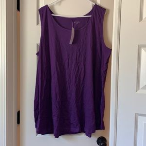 NWT  purple tank top by ATUN, size 2x